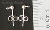 Earring Ball-posts (Studs) ~ Silver Plated x 10 pairs
