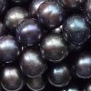 Freshwater Pearls ~ Round 10-11mm BLACK IRIS x 40