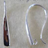 Sterling Silver Large Earring Hooks w Wide Drops x 1 pair
