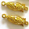 Fishhook Clasps ~ 20mm Gold Plated x 5 sets