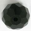 Phoenix Crystal ~ Faceted Rondell JET BLACK 8x10mm x 10 pcs