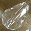 Phoenix Crystal ~ Faceted Teardrop CLEAR CRYSTAL 18x12mm x 2 pcs