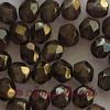 Fire-polished Faceted Round ~ 8mm DARK GOLD x 75
