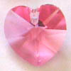 *BULK* Swarovski Heart 6202 ~ 10mm ROSE x 20 pcs