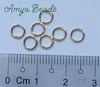 Jump rings ~ 5mm Gold Plated x 100 pcs