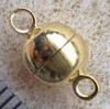 Magnetic Clasps ~ Round Ball Gold 6mm x 5 pc