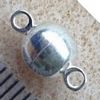 Magnetic Clasps ~ Round Ball Silver 6mm x 5 pc