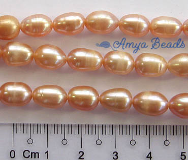 Freshwater Pearls ~ Oval 8-9mm DUSTY PINK x 46