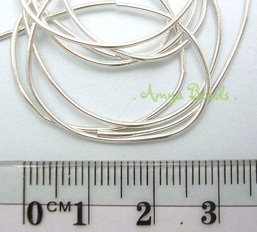 Sterling Silver French Wire (Gimp / Bullion) ~ Medium x 50cm
