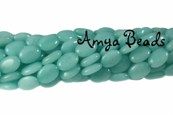 AMAZONITE ~ Puffy Oval 14x10mm Beads x 28