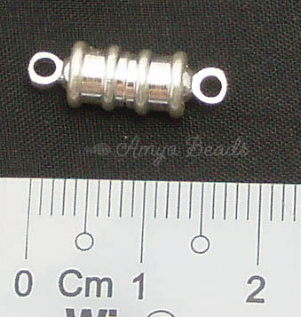 Magnetic Clasps ~ Medium 16mm Silver Plated x 5 pcs
