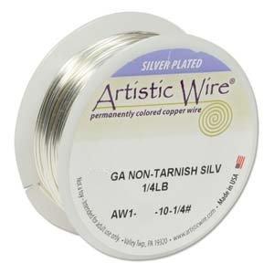 Artistic Wire ~ Non-tarnish SILVER 22 ga. x BULK Pack (38m)