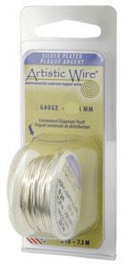Artistic Wire ~ Non-tarnish SILVER 22 ga. x Dispenser Pack (7m)