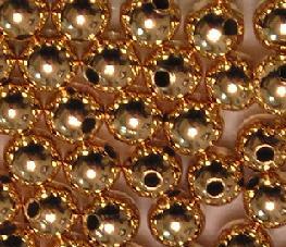 Round Metal Beads ~ Gold 2.5mm x 100 pcs