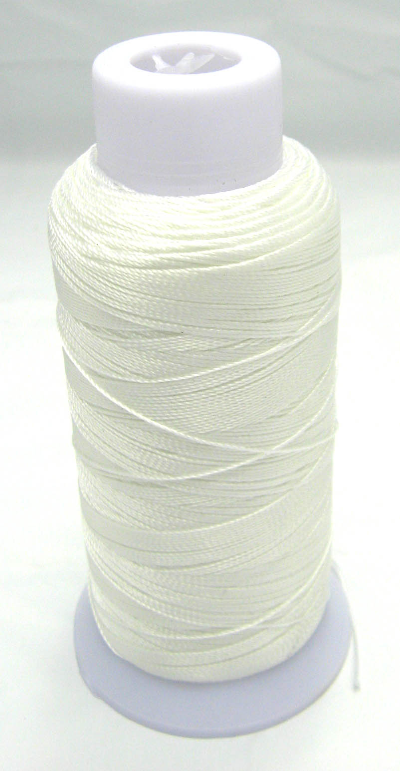 Polyester Thread ~ 1.2mm White x 300m
