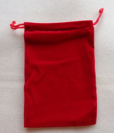 Red Velvet Bags ~ 140x90mm x 10 pcs