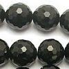 BLACK ONYX ~ Faceted Round 10mm Beads x 40
