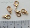 Parrot Clasps ~ 10mm Gold Plated x 10 pcs