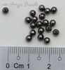 Round Metal Beads ~ Black Nickel 3mm x 100 pcs