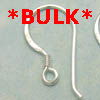 Sterling Silver Earring Hooks 18mm x 20 pairs
