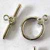 Toggle Clasps ~ 14mm Round Nickel x 5 sets